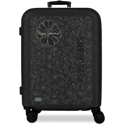 Pepe Jeans Eloise Mittelgroßer Koffer, 48 x 68 x 27 cm, starres ABS-Kombinationsschloss, integriert, 72L 3.48kg, 4 Doppelräder, Handgepäck von Joumma Bags Pepe Jeans Eloise Mittelgroßer Koffer, 48 x 68 x 27 cm, starres ABS-Kombinationsschloss, integriert, 72L 3.48kg, 4 Doppelräder, Handgepäck von Joumma Bags