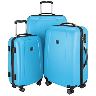 Hauptstadtkoffer 122331707 HK-1209-CB Koffer & Trolleys3er Set Cyanblau Hauptstadtkoffer 122331707 HK-1209-CB Koffer & Trolleys3er Set Cyanblau