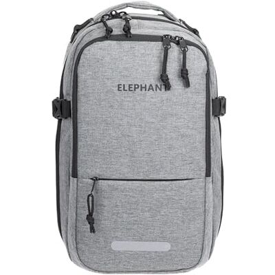 Elephant Fly Small Rucksack Handgepäck 20L, Hellgrau Zip Schwarz S 13124 +g Flugzeug 20 L Bus Reisetasche Klein Tasche Travel 40x25x20cm Anti-Theft Elephant Fly Small Rucksack Handgepäck 20L, Hellgrau Zip Schwarz S 13124 +g Flugzeug 20 L Bus Reisetasche Klein Tasche Travel 40x25x20cm Anti-Theft