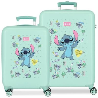 Disney Joumma Stitch Little Destruction Kofferset blau 55/65 cm Rigid 6 kg Seitliches Kombinationsschloss ABS 6 kg 91L Handgepäck Disney Joumma Stitch Little Destruction Kofferset blau 55/65 cm Rigid 6 kg Seitliches Kombinationsschloss ABS 6 kg 91L Handgepäck
