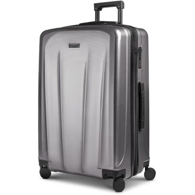 Police Check-in Koffer für Damen und Herren großer XL Trolley 50,5X 30 x 75 cm aus hochwertigem, stoßfestem ABS Material Erweiterbar & Teleskopgriff New York Serie Police Check-in Koffer für Damen und Herren großer XL Trolley 50,5X 30 x 75 cm aus hochwertigem, stoßfestem ABS Material Erweiterbar & Teleskopgriff New York Serie