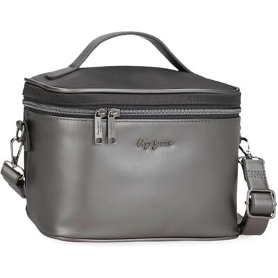 Pepe Jeans Ruby, Reiseaccessoire Kulturbeutel für Damen, anthrazit, Einheitsgröße Pepe Jeans Ruby, Reiseaccessoire Kulturbeutel für Damen, anthrazit, Einheitsgröße