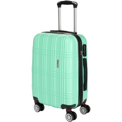 BRUBAKER Handgepäck Hartschalen Koffer Bahamas Erweiterbarer Reisekoffer mit Zahlenschloss, 4 Rollen und Komfort Tragegriffen 37 x 56 x 24,5 cm ABS Rollkoffer Trolley (M Mint) BRUBAKER Handgepäck Hartschalen Koffer Bahamas Erweiterbarer Reisekoffer mit Zahlenschloss, 4 Rollen und Komfort Tragegriffen 37 x 56 x 24,5 cm ABS Rollkoffer Trolley (M Mint)
