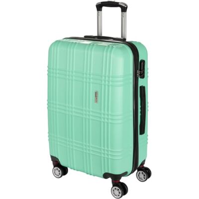 BRUBAKER Hartschalen Reisekoffer Bahamas Erweiterbarer Rollkoffer mit Zahlenschloss, 4 Rollen und Teleskopgriff ABS Koffer 43 x 66,5 x 28,5 cm Hartschalenkoffer (L Mint) BRUBAKER Hartschalen Reisekoffer Bahamas Erweiterbarer Rollkoffer mit Zahlenschloss, 4 Rollen und Teleskopgriff ABS Koffer 43 x 66,5 x 28,5 cm Hartschalenkoffer (L Mint)