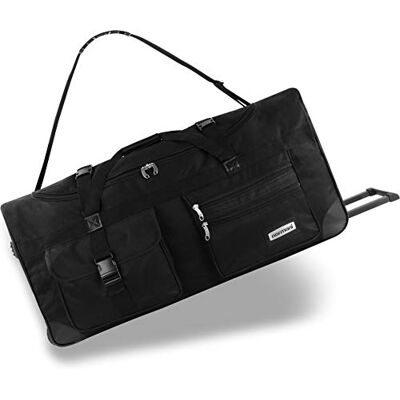 normani XXL Reisetasche mit Trolleyfunktion robust 80, 100, 120 oder 150 Liter mit bis zu 3 Rollen und 3 Verstärkungsstreben Robust wasserabweisend reißfest leicht zu reinigen normani XXL Reisetasche mit Trolleyfunktion robust 80, 100, 120 oder 150 Liter mit bis zu 3 Rollen und 3 Verstärkungsstreben Robust wasserabweisend reißfest leicht zu reinigen