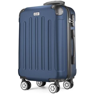 POSH Hartschalenkoffer Koffer & trolleys rollkoffer handgepäck reisekoffer mit Rollen, Koffer groß, mittelgroß, klein ABS, Leichter Kofferset 3 teilig im M-L-XL (Navy blau, L) POSH Hartschalenkoffer Koffer & trolleys rollkoffer handgepäck reisekoffer mit Rollen, Koffer groß, mittelgroß, klein ABS, Leichter Kofferset 3 teilig im M-L-XL (Navy blau, L)