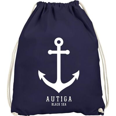 Autiga ® Turnbeutel Anker Nautical Sailor Segeln Hipster Beutel Tasche Gymsac Navy unisize Autiga ® Turnbeutel Anker Nautical Sailor Segeln Hipster Beutel Tasche Gymsac Navy unisize