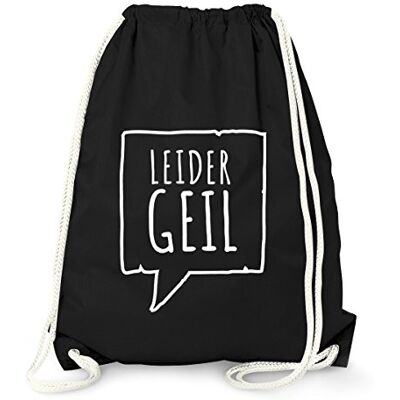 MoonWorks Turnbeutel Leider Geil Hipster Beutel Tasche Jutebeutel Gymsac Gymbag Schwarz unisize MoonWorks Turnbeutel Leider Geil Hipster Beutel Tasche Jutebeutel Gymsac Gymbag Schwarz unisize