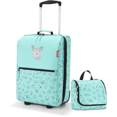 reisenthel Kids Set Cat’s & Dog’s Mint – Kinder Trolley XS 19 l + Toiletbag 3 l Koffer & Kulturtasche im Set Leicht, robust & kindgerecht für Reisen, Urlaub & Freizeit reisenthel Kids Set Cat’s & Dog’s Mint – Kinder Trolley XS 19 l + Toiletbag 3 l Koffer & Kulturtasche im Set Leicht, robust & kindgerecht für Reisen, Urlaub & Freizeit
