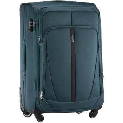 Diamond Großer Weichschalenkoffer XL 28" – Grün, Codura 1200D, 360° Rollen, Zahlenschloss, Erweiterbar, 88–108 L, Leicht & Robust Diamond Großer Weichschalenkoffer XL 28" – Grün, Codura 1200D, 360° Rollen, Zahlenschloss, Erweiterbar, 88–108 L, Leicht & Robust