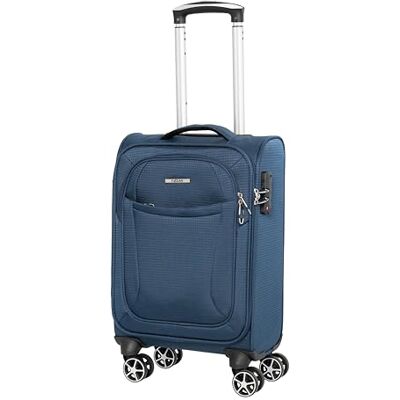 NOWI California 360° Drehbarer Koffer TSA-Zahlenschloss, Teleskopgestänge, 8 Rollen, Adressfeld (Navy, 55 cm M) NOWI California 360° Drehbarer Koffer TSA-Zahlenschloss, Teleskopgestänge, 8 Rollen, Adressfeld (Navy, 55 cm M)