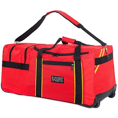 K-Cliffs Feuerwehrmann Gear Bag Ausrüstung Duffel Ausrüstung Sanitäter Reisetaschen Helmtasche, Rot, 31" Duffel K-Cliffs Feuerwehrmann Gear Bag Ausrüstung Duffel Ausrüstung Sanitäter Reisetaschen Helmtasche, Rot, 31" Duffel