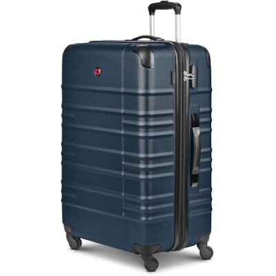 WENGER Check-in Koffer für Damen und Herren großer XL Trolley 51 x 30 x 75 cm aus hochwertigem, stoßfestem ABS Material Erweiterbar & Teleskopgriff Amplar Evo Serie WENGER Check-in Koffer für Damen und Herren großer XL Trolley 51 x 30 x 75 cm aus hochwertigem, stoßfestem ABS Material Erweiterbar & Teleskopgriff Amplar Evo Serie