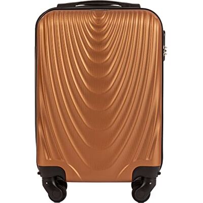 W WINGS Wings Reisetasche Leichter Koffer mit Rollen und Teleskopgriff, Brown, XS, Koffer W WINGS Wings Reisetasche Leichter Koffer mit Rollen und Teleskopgriff, Brown, XS, Koffer