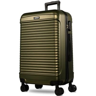 NOWI Las Palmas Koffer L – 59L Ultraleicht-Koffer, Mittelgroßer Hartschalenkoffer mit 8 Rollen 360° drehbar, Wasserabweisender Schalenkoffer mit Rollen (metallic grün, L) NOWI Las Palmas Koffer L – 59L Ultraleicht-Koffer, Mittelgroßer Hartschalenkoffer mit 8 Rollen 360° drehbar, Wasserabweisender Schalenkoffer mit Rollen (metallic grün, L)