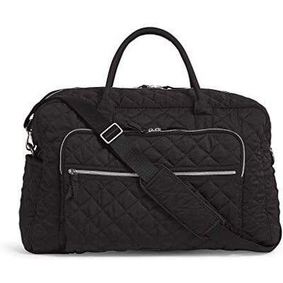 Vera Bradley Damen Performance Twill Grand Weekender Travel Bag Reisetasche, Schwarz Vera Bradley Damen Performance Twill Grand Weekender Travel Bag Reisetasche, Schwarz