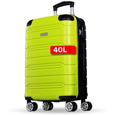 NOWI Handgepäck Koffer leicht – 40L Volumen – 8 Rollen 360° drehbar – Leichter ABS Koffer mit Zahlenschloss & Teleskopgestänge, Kabinentrolley, Handgepäckskoffer, Kabinenkoffer (Lime, M) NOWI Handgepäck Koffer leicht – 40L Volumen – 8 Rollen 360° drehbar – Leichter ABS Koffer mit Zahlenschloss & Teleskopgestänge, Kabinentrolley, Handgepäckskoffer, Kabinenkoffer (Lime, M)