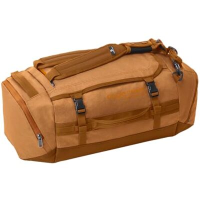 Eagle Cargo Hauler Reisetasche 40L Orange Verstaubare Rucksacktragegurte, 2 Seitentaschen, abschließbare Reißverschlüsse, klein verstaubar, 40L Volumen Eagle Cargo Hauler Reisetasche 40L Orange Verstaubare Rucksacktragegurte, 2 Seitentaschen, abschließbare Reißverschlüsse, klein verstaubar, 40L Volumen