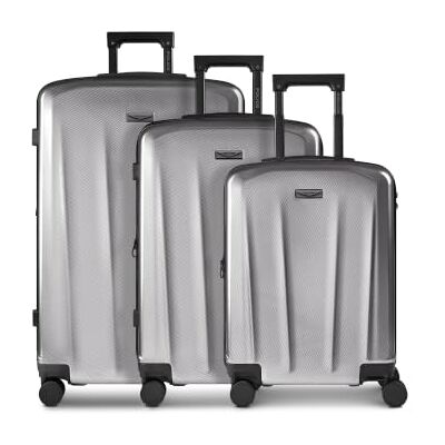 Police Koffer-Set 3-teilig für Damen und Herren Reise-Trolleys 50,5X 30 x 75 cm aus hochwertigem, stoßfestem ABS Material Erweiterbar & Teleskopgriff New York Serie Police Koffer-Set 3-teilig für Damen und Herren Reise-Trolleys 50,5X 30 x 75 cm aus hochwertigem, stoßfestem ABS Material Erweiterbar & Teleskopgriff New York Serie