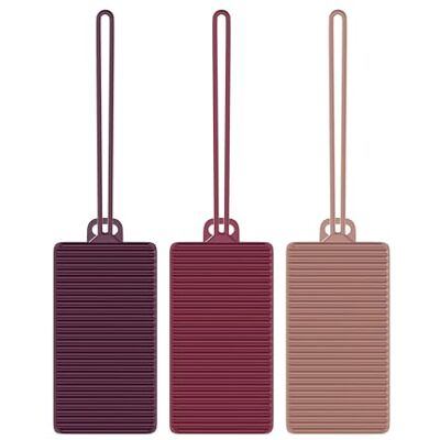 Travelon Set of 3 Silicone Privacy Luggage Tags Travelon Set of 3 Silicone Privacy Luggage Tags