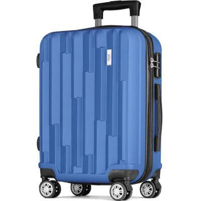 POSH Hartschalenkoffer 67x45x28 cm Leicht ABS Koffer mit 3 kg Blau Reisekoffer 60L mit Zahlenschloss, Trolley 360° Leichtlauf Rollen, Für Reisen von 5–7 Tagen POSH Hartschalenkoffer 67x45x28 cm Leicht ABS Koffer mit 3 kg Blau Reisekoffer 60L mit Zahlenschloss, Trolley 360° Leichtlauf Rollen, Für Reisen von 5–7 Tagen