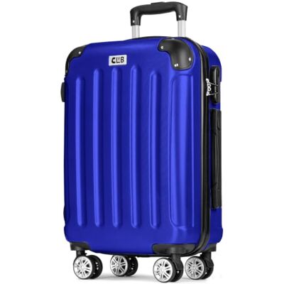 POSH Koffer mittelgroß aus ABS Leichter Hartschalen Trolley 65x45x25 cm Reisekoffer 62L mit Zahlenschloss, Hartschalenkoffer mit 3 kg und 360° Leichtlauf Rollen, Für Reisen von 5–7 Tagen Blau POSH Koffer mittelgroß aus ABS Leichter Hartschalen Trolley 65x45x25 cm Reisekoffer 62L mit Zahlenschloss, Hartschalenkoffer mit 3 kg und 360° Leichtlauf Rollen, Für Reisen von 5–7 Tagen Blau