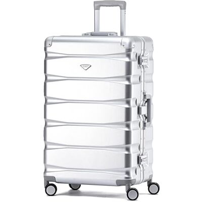 Flight Knight Premium Travel Suitcase 8 Spinner Wheels Built-in Side Lock Lightweight Aluminium Frame, ABS Hard Shell Carry on Check In Luggage Highly Durable Approved for Over 100 Airlines Flight Knight Premium Travel Suitcase 8 Spinner Wheels Built-in Side Lock Lightweight Aluminium Frame, ABS Hard Shell Carry on Check In Luggage Highly Durable Approved for Over 100 Airlines