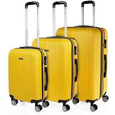 ITACA Koffer Set Mit Rollen In Groß Für Reisen Reisekoffer Set Aus Robuster Har ITACA Koffer Set Mit Rollen In Groß Für Reisen Reisekoffer Set Aus Robuster Har