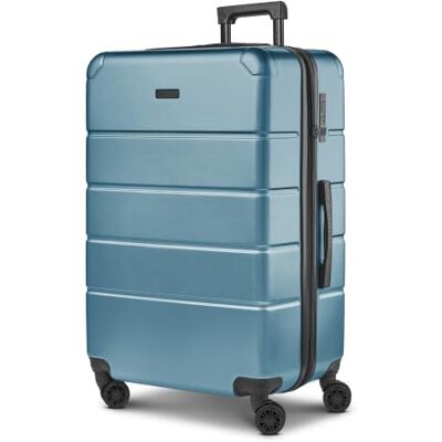 Police Check-in Koffer für Damen und Herren großer XL Trolley 51x 30 x 76 cm aus hochwertigem, stoßfestem ABS Material Doppelrolle & Teleskopgriff Dublin Serie Police Check-in Koffer für Damen und Herren großer XL Trolley 51x 30 x 76 cm aus hochwertigem, stoßfestem ABS Material Doppelrolle & Teleskopgriff Dublin Serie