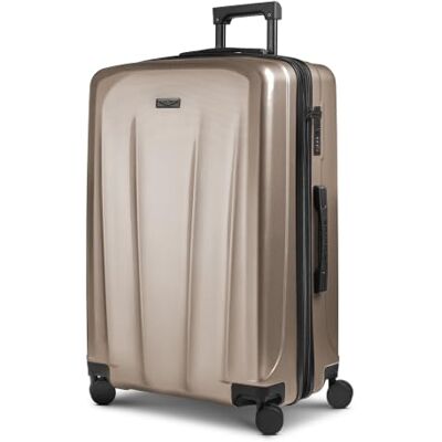 Police Check-in Koffer für Damen und Herren großer XL Trolley 50,5X 30 x 75 cm aus hochwertigem, stoßfestem ABS Material Erweiterbar & Teleskopgriff New York Serie Police Check-in Koffer für Damen und Herren großer XL Trolley 50,5X 30 x 75 cm aus hochwertigem, stoßfestem ABS Material Erweiterbar & Teleskopgriff New York Serie