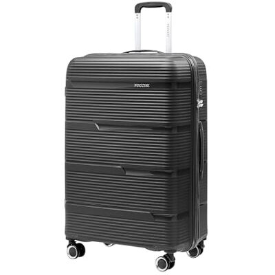 PUCCINI Casablanca Koffer 75x51x30 cm Hartschalenkoffer aus Polypropylen Reisekoffer mit 4 Spinner Rollen Zahlenschloss Leicht (4,3 kg) Teleskopgriff Kreuzspanngurte (Schwarz, XL) PUCCINI Casablanca Koffer 75x51x30 cm Hartschalenkoffer aus Polypropylen Reisekoffer mit 4 Spinner Rollen Zahlenschloss Leicht (4,3 kg) Teleskopgriff Kreuzspanngurte (Schwarz, XL)