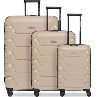SMARTBOX Koffer Set 3-teilig Erweiterbar, Hartschalen Reisekoffer Set S M L Leichtes Polypropylen, 4 Doppelrollen, TSA Schloss, Kofferset für Handgepäck & Check-in (Edition 01) SMARTBOX Koffer Set 3-teilig Erweiterbar, Hartschalen Reisekoffer Set S M L Leichtes Polypropylen, 4 Doppelrollen, TSA Schloss, Kofferset für Handgepäck & Check-in (Edition 01)