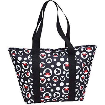 Disney Reisetasche mit Reißverschluss, Mickey & Minnie Mouse, schwarz, Einheitsgröße Disney Reisetasche mit Reißverschluss, Mickey & Minnie Mouse, schwarz, Einheitsgröße