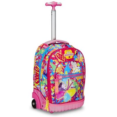 Mitama Trolley Run Schule Butterfly, Doppelfach, Rosa, Grundschule und Freizeit, Mädchen, Rosa, Taglia Unica, schultrolley Mitama Trolley Run Schule Butterfly, Doppelfach, Rosa, Grundschule und Freizeit, Mädchen, Rosa, Taglia Unica, schultrolley
