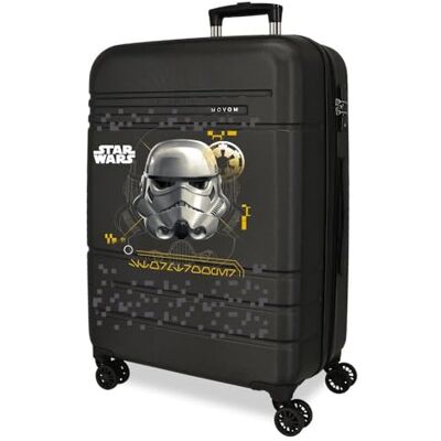 Reebok Joumma Star Wars Storm Trooper Mittelgroßer Koffer, 48 x 68 x 27 cm, starrer 3.86 kgs -Verschluss, TSA ABS 3.86 kgs 74L, ausziehbar, Schwarz Reebok Joumma Star Wars Storm Trooper Mittelgroßer Koffer, 48 x 68 x 27 cm, starrer 3.86 kgs -Verschluss, TSA ABS 3.86 kgs 74L, ausziehbar, Schwarz