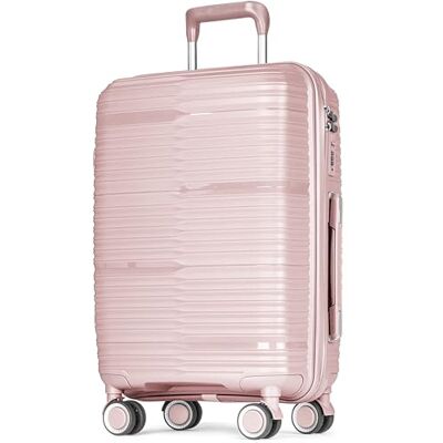 POSH Handgepäck Koffer 57x38x23 cm Leichter Hartschalenkoffer 2,5 kg aus Polypropylen 37L Kabinentrolley mit leisen 360° Zwillingsrollen Robuster Reisekoffer mit TSA Schloss POSH Handgepäck Koffer 57x38x23 cm Leichter Hartschalenkoffer 2,5 kg aus Polypropylen 37L Kabinentrolley mit leisen 360° Zwillingsrollen Robuster Reisekoffer mit TSA Schloss