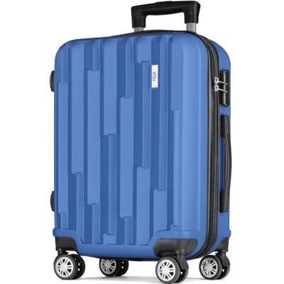 POSH Groß Hartschalenkoffer Leichter ABS Koffer 100L mit 4 kg Blau Reisekoffer XL mit Zahlenschloss, 360° Leichtlauf Rollen, Für Reisen von 2 Wochen POSH Groß Hartschalenkoffer Leichter ABS Koffer 100L mit 4 kg Blau Reisekoffer XL mit Zahlenschloss, 360° Leichtlauf Rollen, Für Reisen von 2 Wochen