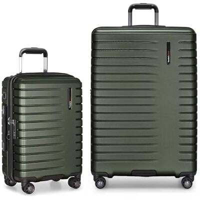 Traveler's Choice Archer Polycarbonat Hartschalen-Koffer mit 4 Rollen, Grün, Carry-On 21-Inch Traveler's Choice Archer Polycarbonat Hartschalen-Koffer mit 4 Rollen, Grün, Carry-On 21-Inch