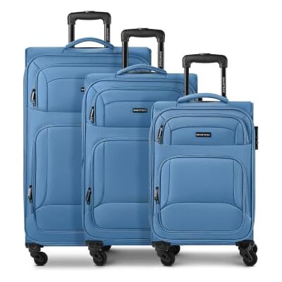 SMARTBOX Weichgepäck Koffer-Set 3-teilig für Damen & Herren leichte & stabile Reise-Trolleys, hochwertiges Softcase, 4 Rollen & Zahlenschloss erweiterbar mit Dehnfalten (Edition 04) SMARTBOX Weichgepäck Koffer-Set 3-teilig für Damen & Herren leichte & stabile Reise-Trolleys, hochwertiges Softcase, 4 Rollen & Zahlenschloss erweiterbar mit Dehnfalten (Edition 04)