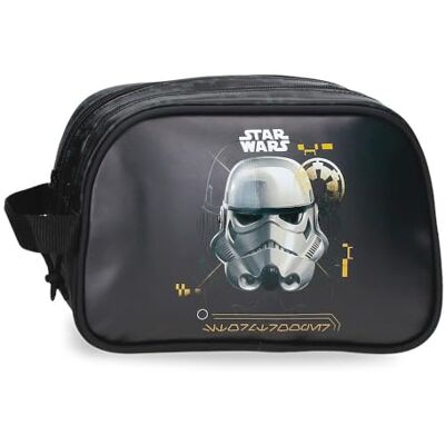 Star Wars Joumma Storm Trooper Zwei-Fächer Adaptierbare Kulturtasche Schwarz 26x16x11 cm PVC Star Wars Joumma Storm Trooper Zwei-Fächer Adaptierbare Kulturtasche Schwarz 26x16x11 cm PVC