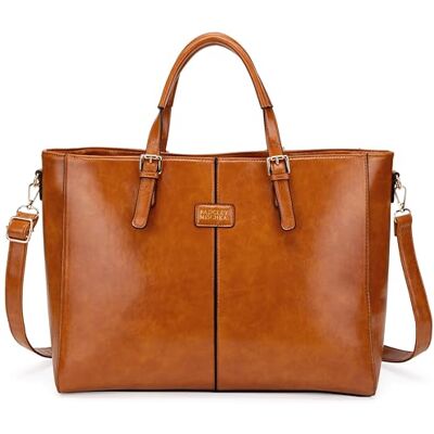 Badgley Mischka Julia Vegan Leather Tote Weekender Travel Bag (Tan) Badgley Mischka Julia Vegan Leather Tote Weekender Travel Bag (Tan)