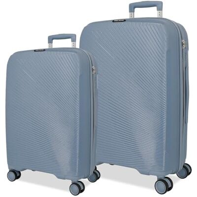 Roll Road Orbit Kofferset, Blau, 54/64 cm, starr, 5,6 kg, TSA-Verschluss, Polypropylen, 5,6 kg, 94,2 l, Handgepäck, blau, Talla única, Koffer-Set Roll Road Orbit Kofferset, Blau, 54/64 cm, starr, 5,6 kg, TSA-Verschluss, Polypropylen, 5,6 kg, 94,2 l, Handgepäck, blau, Talla única, Koffer-Set