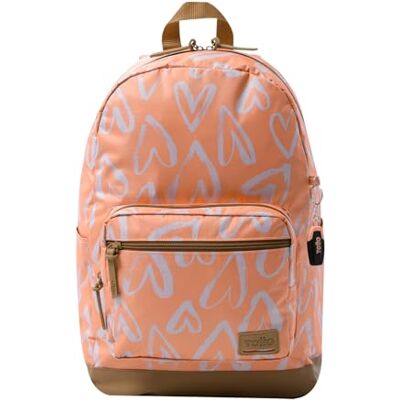 Totto Rucksack für Laptops mit einer Bildschirmdiagonale von 35,6 cm (14 Zoll), Modell Tocax, 2 Fächer, Organizer-Tasche und Handytasche, Flaschenfach, ergonomischer Rücken, bedruckt Pure Love Orange Totto Rucksack für Laptops mit einer Bildschirmdiagonale von 35,6 cm (14 Zoll), Modell Tocax, 2 Fächer, Organizer-Tasche und Handytasche, Flaschenfach, ergonomischer Rücken, bedruckt Pure Love Orange