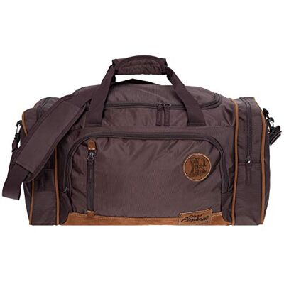 Elephant Reisetasche Herren Damen Travel 55 cm groß Handgepäck Sporttasche 5071 + Koffergurt (Brown (Dunkelbraun)) Elephant Reisetasche Herren Damen Travel 55 cm groß Handgepäck Sporttasche 5071 + Koffergurt (Brown (Dunkelbraun))