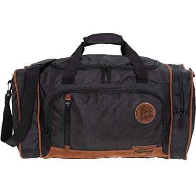 Elephant Reisetasche Herren Damen Travel 55 cm groß Handgepäck Sporttasche 5071 + Koffergurt (Black (Schwarz)) Elephant Reisetasche Herren Damen Travel 55 cm groß Handgepäck Sporttasche 5071 + Koffergurt (Black (Schwarz))