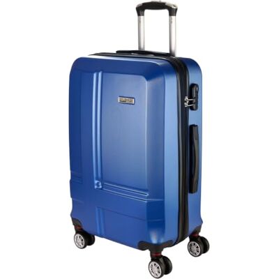 BRUBAKER Hartschalenkoffer New York Erweiterbarer Hartschalen Reisekoffer mit Zahlenschloss, 4 Rollen und Teleskopgriff ABS Koffer 43 x 66,5 x 28,5 cm Rollkoffer (L Dunkelblau) BRUBAKER Hartschalenkoffer New York Erweiterbarer Hartschalen Reisekoffer mit Zahlenschloss, 4 Rollen und Teleskopgriff ABS Koffer 43 x 66,5 x 28,5 cm Rollkoffer (L Dunkelblau)