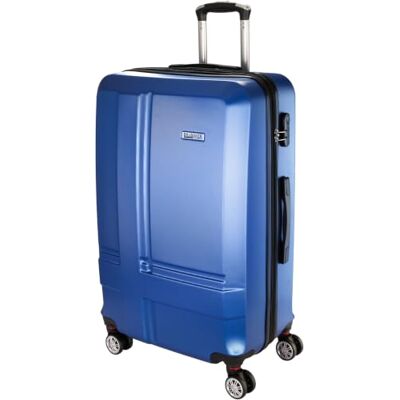 BRUBAKER Hartschalenkoffer New York Erweiterbarer Hartschalen Reisekoffer mit Zahlenschloss, 4 Rollen und Teleskopgriff ABS Koffer 49 x 76,5 x 32 cm Rollkoffer (XL Dunkelblau) BRUBAKER Hartschalenkoffer New York Erweiterbarer Hartschalen Reisekoffer mit Zahlenschloss, 4 Rollen und Teleskopgriff ABS Koffer 49 x 76,5 x 32 cm Rollkoffer (XL Dunkelblau)