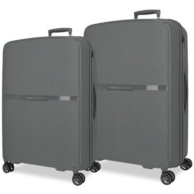 MOVOM Moon Koffer-Set, grau, 66/76 cm, starr, 7,6 kg, TSA-Schloss, Polypropylen, 7,6 kg, 181,3 l, ausziehbar, grau, Talla única, Koffer-Set MOVOM Moon Koffer-Set, grau, 66/76 cm, starr, 7,6 kg, TSA-Schloss, Polypropylen, 7,6 kg, 181,3 l, ausziehbar, grau, Talla única, Koffer-Set