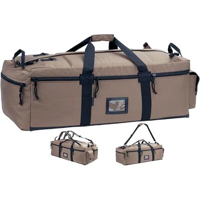 BACKFERRY Große Tasche im Militärstil Taktische Ausrüstungstasche Sportausrüstungstasche Reisetasche mit abnehmbaren Rucksackgurten 80 Liter BACKFERRY Große Tasche im Militärstil Taktische Ausrüstungstasche Sportausrüstungstasche Reisetasche mit abnehmbaren Rucksackgurten 80 Liter