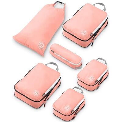 TRIPPED Travel Gear Kompressions-Packwürfel-Set für Reisen – leichter, robuster Kleidung-Organizer für Handgepäck und Koffer von , 6 Piece TRIPPED Travel Gear Kompressions-Packwürfel-Set für Reisen – leichter, robuster Kleidung-Organizer für Handgepäck und Koffer von , 6 Piece